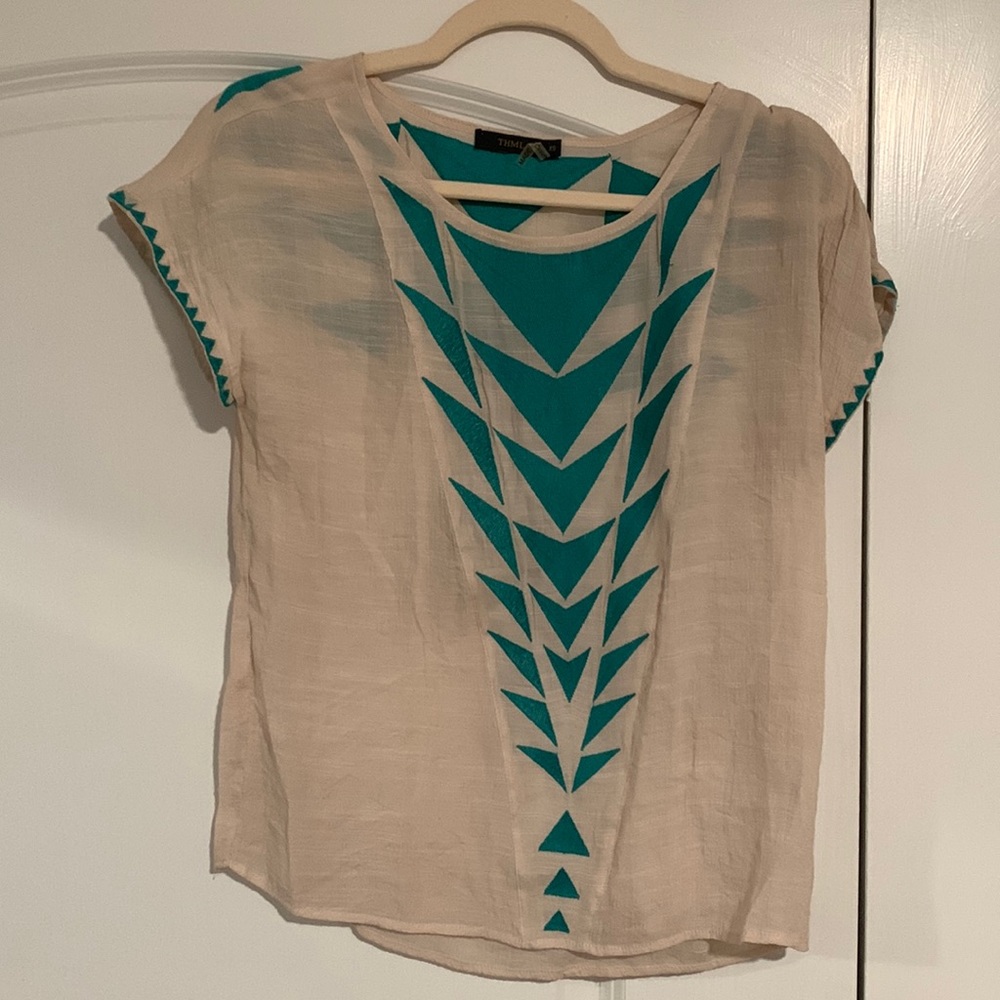 XS patterned blouse